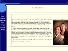 Tablet Screenshot of dossfuneralhome.com